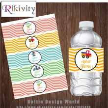 20 шт./Партия мальчик на день рождения бутылка для воды этикетки конфеты бар обертка на заказ Свадьба Ребенок душ день рождения подарок украшение питания