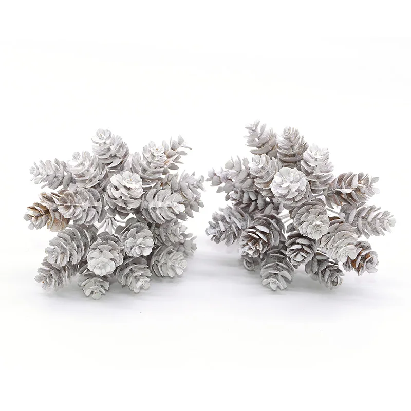 20Pcs Artificial Pine Nuts Artificial Fake Flowers for Home Garden Decor Christmas Ornaments DIY Scrapbooking Wedding Decoration