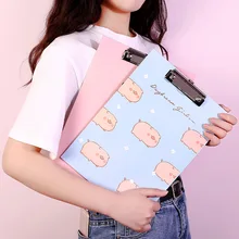 31x21,9 см А4, блокнот для записей, папки с рисунками животных из мультфильмов, Kawaii, свинья, держатель для документов, школьные офисные канцелярские принадлежности