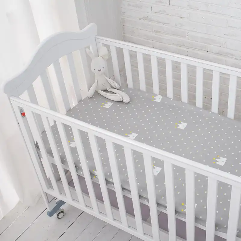 grey cot bed bumper