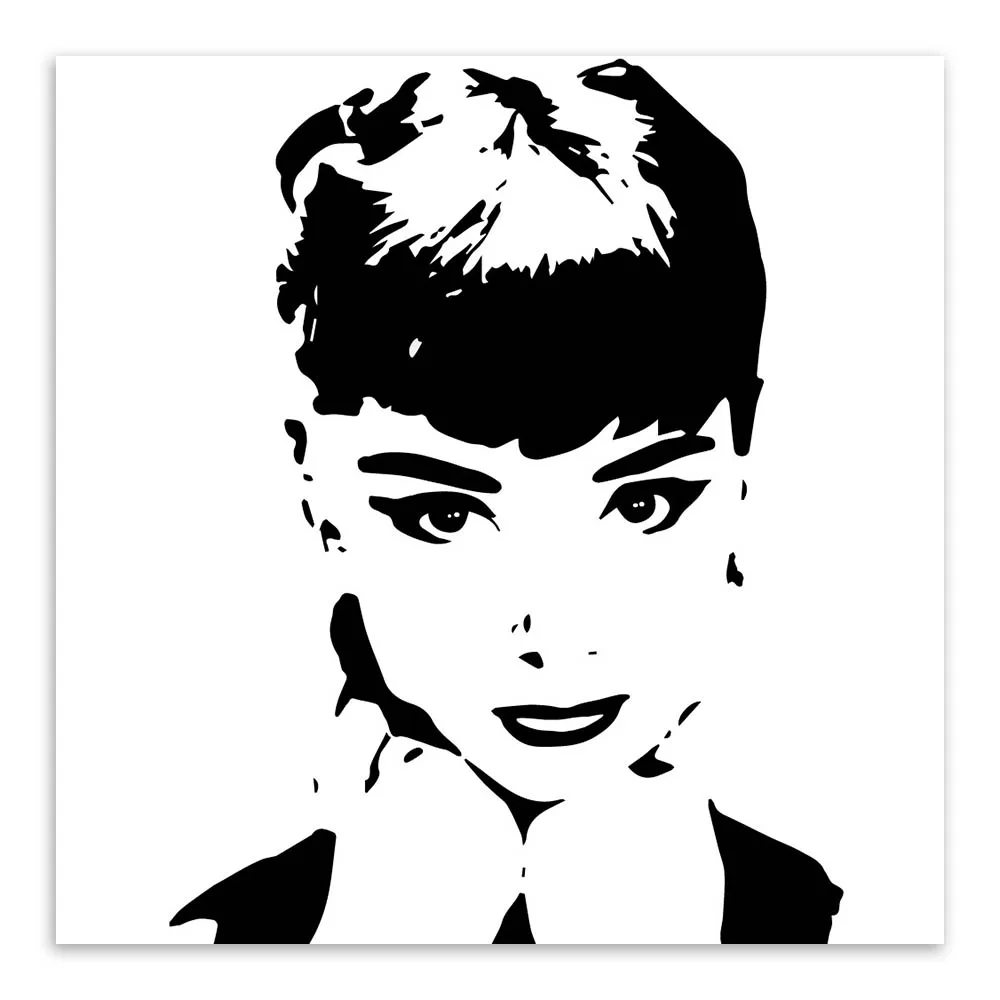 black and white celebrity prints