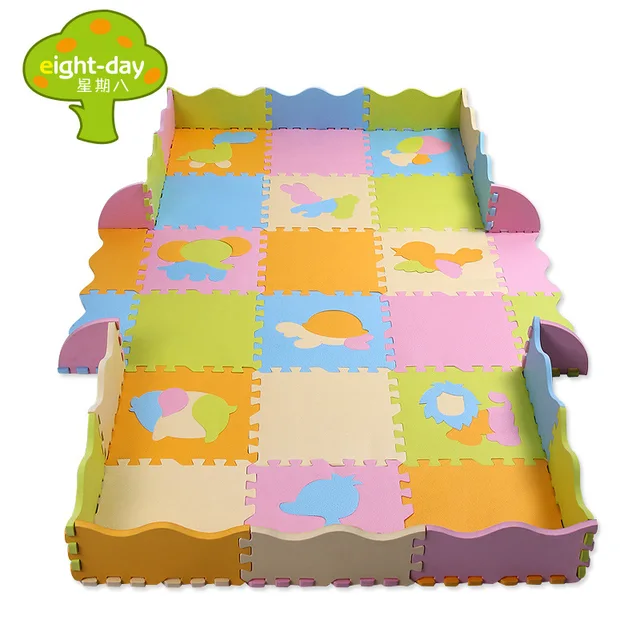 Eva Foam Play Mats Baby Crawling Mat Fence Puzzle Soft Floor Eva Foam Play Mats Baby Crawling Mat Fence Puzzle Soft Floor Children Interlocking Developing Pad For Kids Gift 453