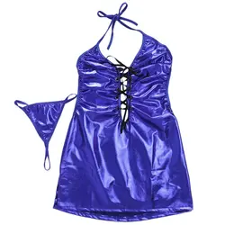 Сексуальное женское платье Ночное бинты Клубная одежда-стринги взрослый продукт комплект