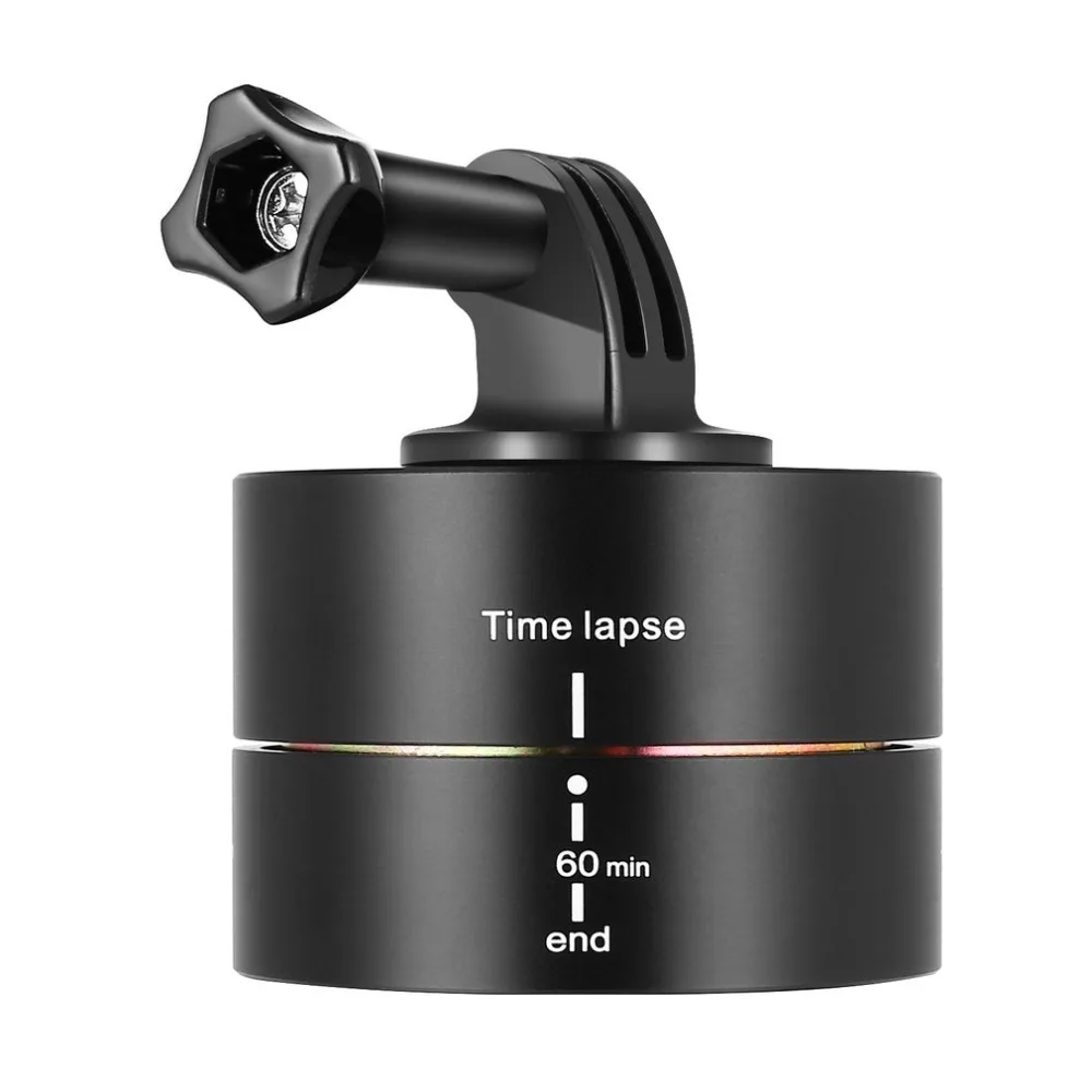 

360 Degree Rotation Delay Photography Automatic Time Lapse Timer 60 Minutes Stabilizer Camera Time Delay Drop Ship