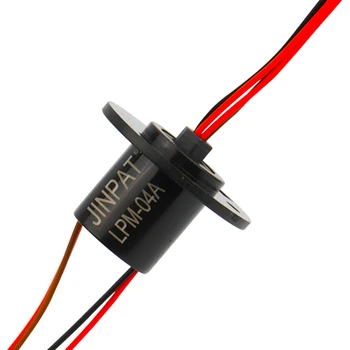 

JINPAT 4 Circuits Miniature Capsule Slip Ring Long Working Life Compact Size Low Friction For Sweeping Robots
