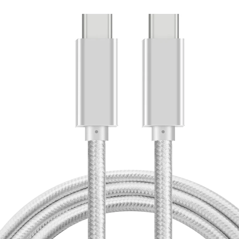 Кабель USB 3,1 type-C 100W цифровые кабели питания type C 5A 20V для USB C Macbook hp Dell USB-IF thunderbolt3 - Цвет: 3.1Gen2 USB C White