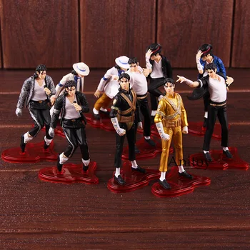 

King of POP Jackson Black or White Smooth Criminal The World Tour Dangerous Action Figure Collectible Model Toy 5pcs/set
