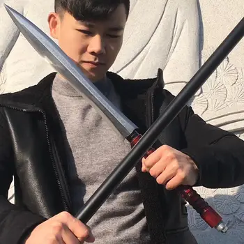

Top Quality Chinese Long Steel Handle lance Sword KungFu Spear Saber Damascus Steel Blade Real Pike