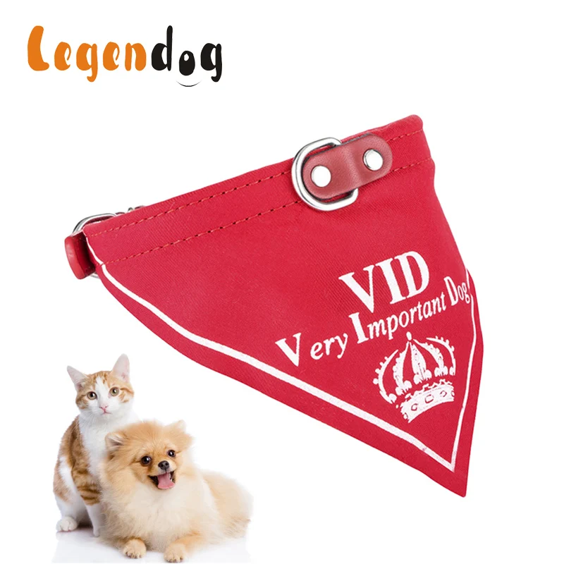 

VID Crown Style Pet Collar Classic Dog Bandanas for Small Dogs Adjustable for Dogs Cats