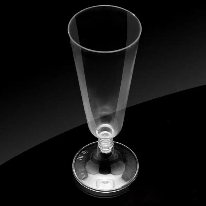 

50Pcs/Lot Plastic Party Cups Disposable Tableware For Champagne Vintage Dishware 150Ml Pisposable Plastic Cups Reusable #A20