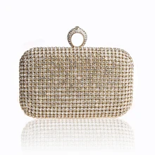 Высококачественная Золотая женская вечерняя сумочка со стразами, женская сумочка-клатч, вечерние сумочки для невесты, мини набор косметики, Сумка Bolso 12050