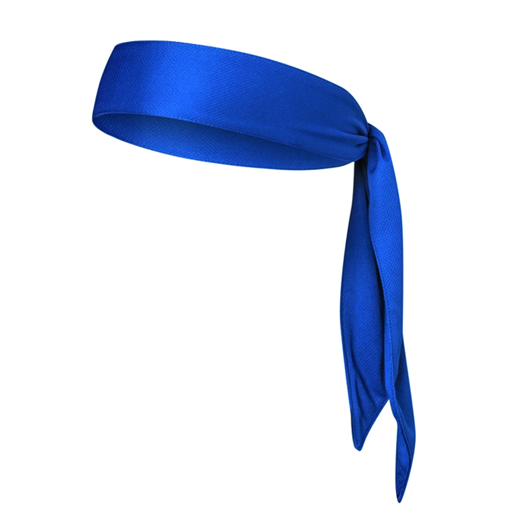Sports Solid Head Tie Sweatband Tennis Basketball Sweat Hair Band Headband Fits Comfortably Under Helmets Moisture for Men Women