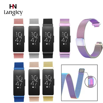 

Watch Straps For Fitbit Inspire HR Smart Watches Accessories Fashion Milanese Straps Watchband Magnetic buckle