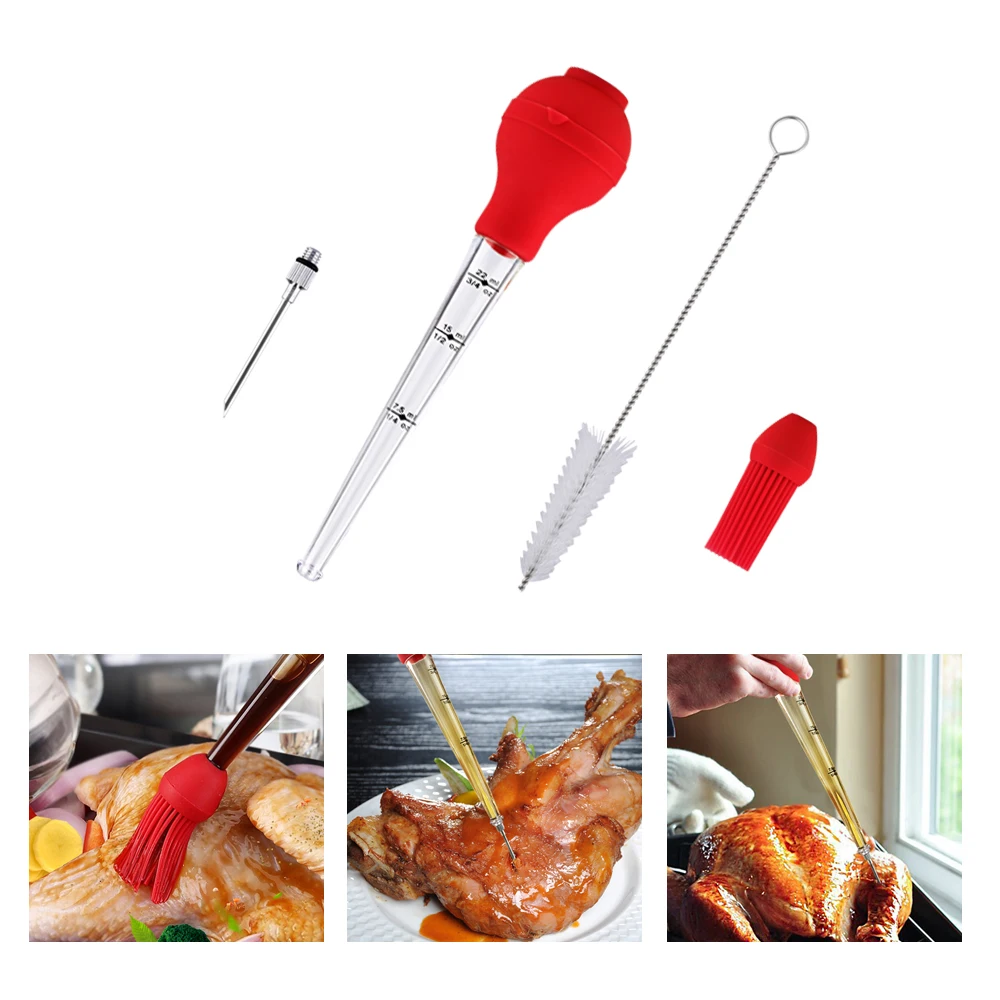 Marinade Meat Injector BBQ Grill Syringe Sausage Seasoning BBQ