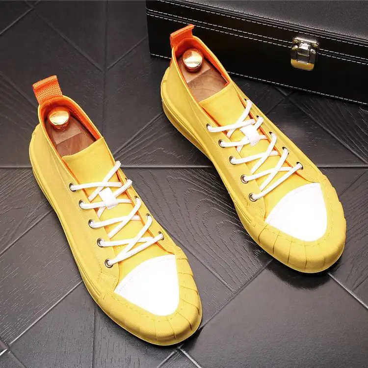 yellow comfort shoes