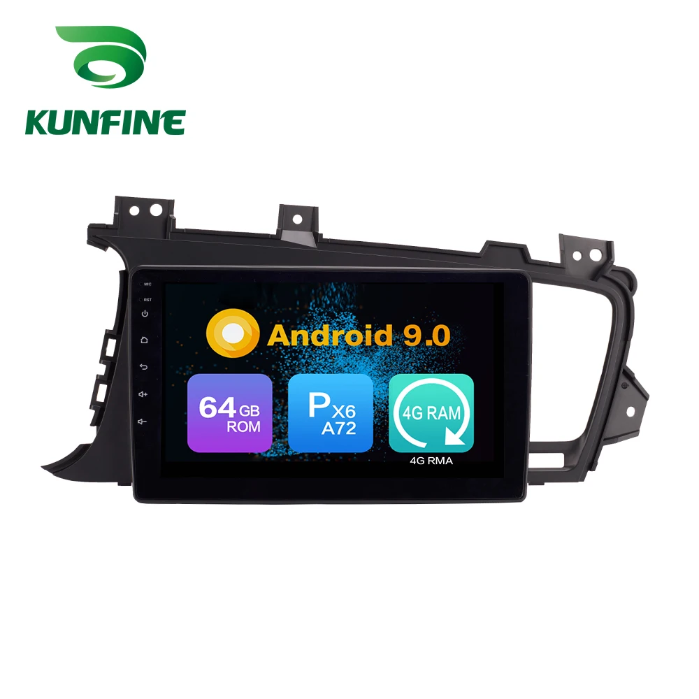 Discount Android 9.0 Ram 4G Rom 64G PX6 Cortex A72 Car DVD GPS Multimedia Player Car Stereo For KIA K5 2009-2015 Radio Headunit 4