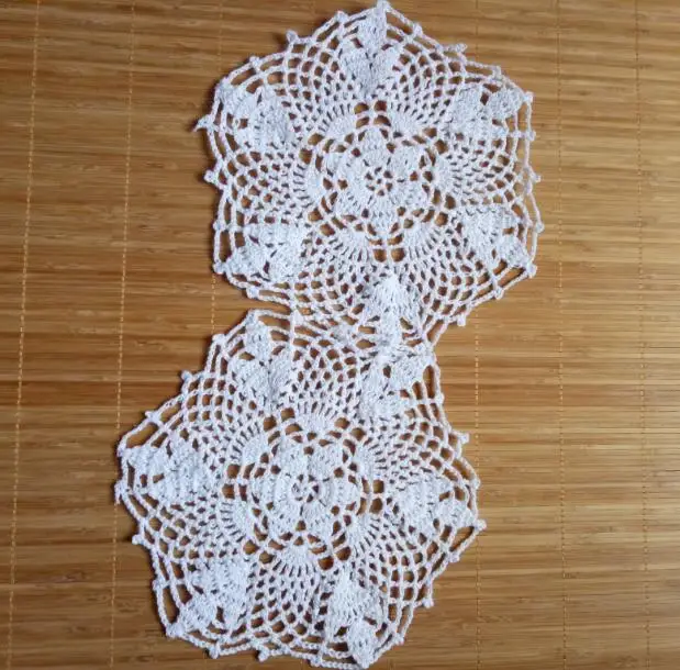 الحديثة جولة الدانتيل القطن الجدول مكان حصيرة الكروشيه القهوة تحديد الموقع سادة عيد الميلاد شرب كوستر كأس القدح الشاي الطعام المفرش المطبخ