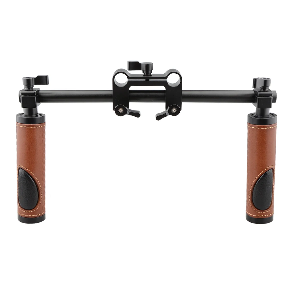 CAMVATE Handle Grips (Leather) Handlebar Support Kit for DSLR Camera