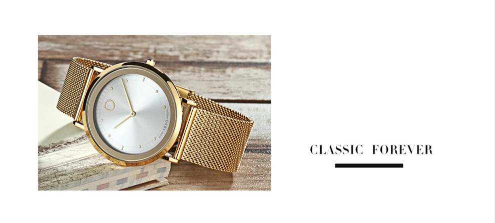 IBSO Fashion Simple Style Ultra Thin Bracelet Watches 19