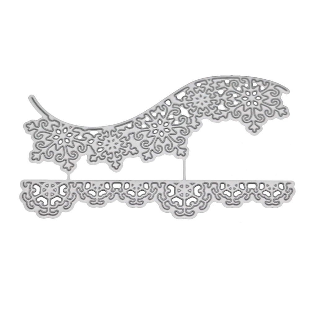 

ForeWan Metal Steel Cutting Dies Lace Snowflake Frame Die Template For DIY Scrapbooking Album Knife Mold Embossing Stencils