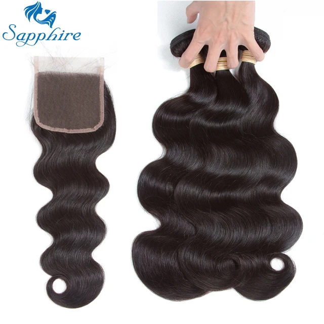 Cheap Sapphire Peruvian Human Hair Bundles With Closure Body Wave Bundles With Closure 3 Bundles With Closure Human Hair Extensions Cheap Sapphire Peruvian Human Hair Bundles With Closure Body Wave Bundles With Closure 3 Bundles With Closure Human Hair Extensions