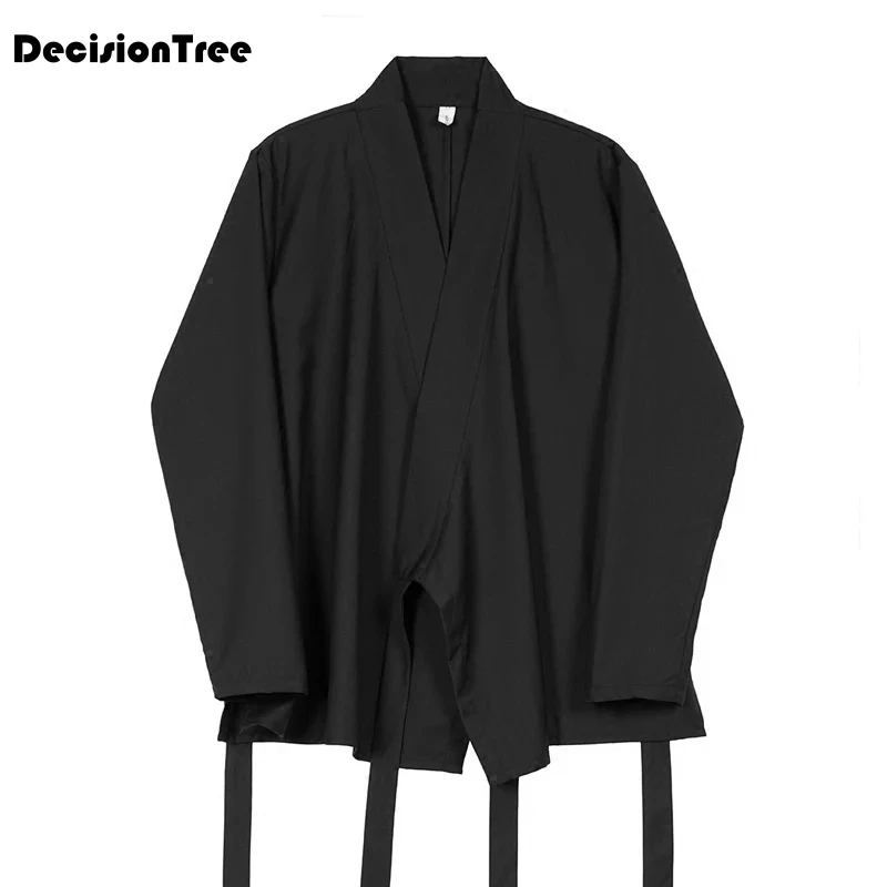 

2019 summer mens kimono japanese clothes streetwear casual west kimonos jackets harajuku japan style cardigan outwear