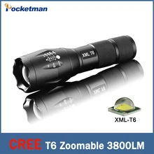 CREE XML-T6 фонарик Lanterna led Факел 3800 люмен Масштабируемые мини LED перезаряжаемые Фонарик tatica фонарь свет велосипеда