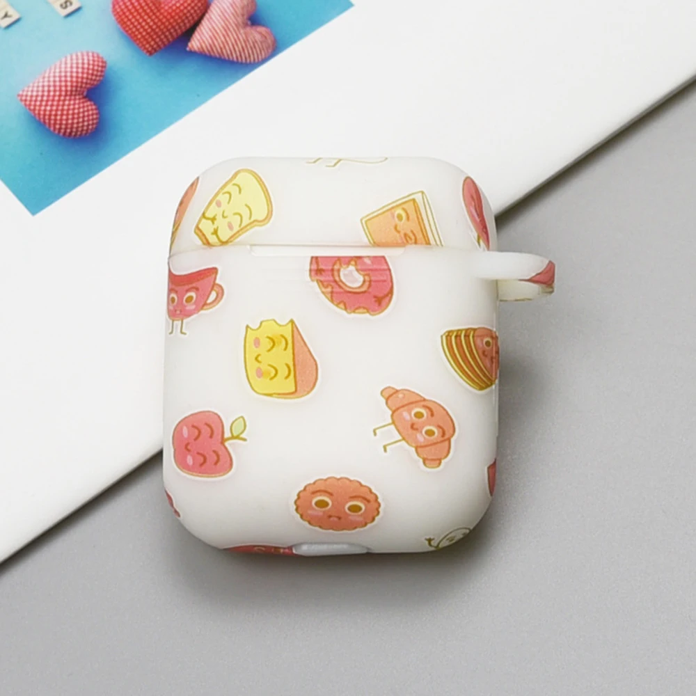 

I9s Silicone Case for Airpods Anti-lost Protective Cover for Apple Bluetooth Earphone Cartoon Pattern Earphone Accessories