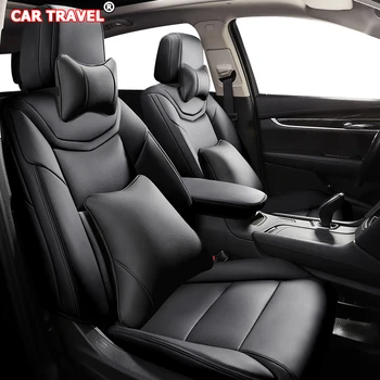 

CAR TRAVEL Make Custom Leather car seat cover For SsangYong Rodius ActYon Rexton Chairman Kyron Korando Tivolan Automobiles Seat