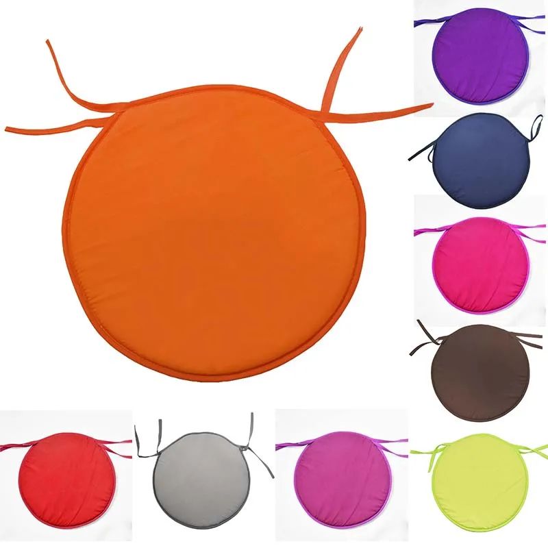 

1pc Soft Comfort Seat Mat Lumbar Pillow Office Chair Seat Cushion Bolster Buttocks Tie On Pad 8 Color