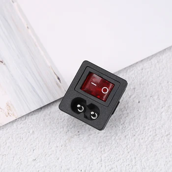 

Red Rocker Switch Fused Inlet Power Socket Fuse Switch Connector Plug Connector Dielectric Intensity > 2000V AC/MIN