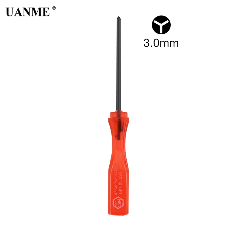 UANME 3.0mm Tri Wing Screwdriver Tri-point Y Tip Opening Repair Hand Tools Repair Opening Tool for Apple MacBook Laptop Battery