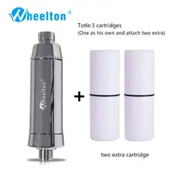 Wheelton для ванной душ фильтр для воды (H-301-2E) умягчитель хлора и удаления тяжелых металлов очиститель здоровья ing для здоровья