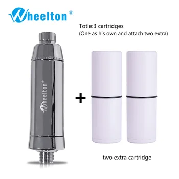 

Wheelton Bath Shower Water Filter(H-301-2E) Softener Chlorine&Heavy Metal Removal Purifier Health Bathing For Health Bathing