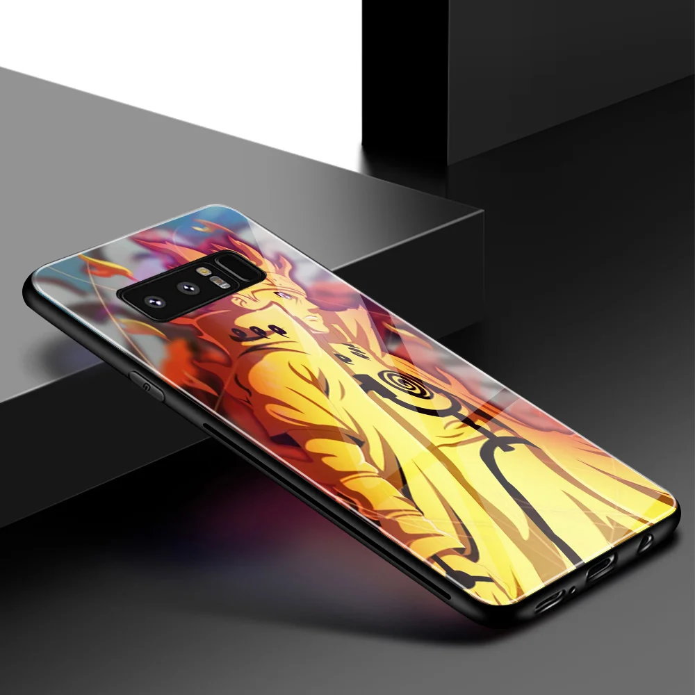 Для samsung S10 чехол Наруто жесткий чехол из закаленного стекла чехол для телефона для samsung Galaxy Note 8 9 10 S8 S9 Plus S10 plus S10 Lite