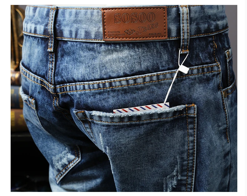 Роскошные Джинсы с вышивкой рваные джинсы мужской Slim Fit прямые джинсовые Для мужчин дизайнер лоскутные джинсы Homme Vaqueros Hombre