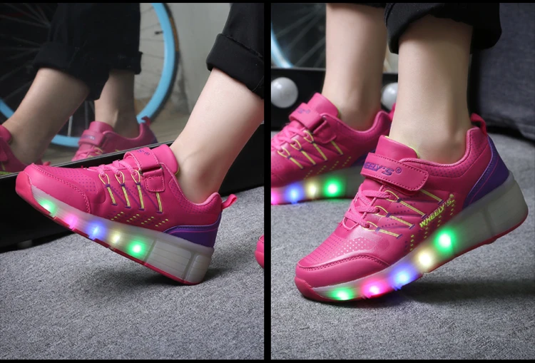 2019 детский Jazzy Heelies, для маленьких девочек и мальчиков, светодиодный свет Heelies, детская обувь на роликах, Детские кроссовки с колесиками 21