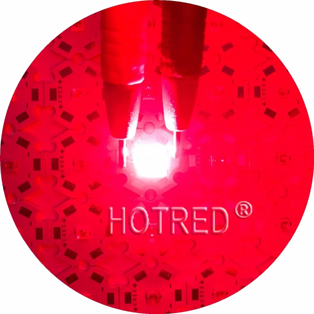 10 шт. Epistar 3 Вт 3535 глубокий красный высокая мощность 660NM Светодиодная лампа для роста растений для шкафа/резервуара/аквариума с 20 мм PCB