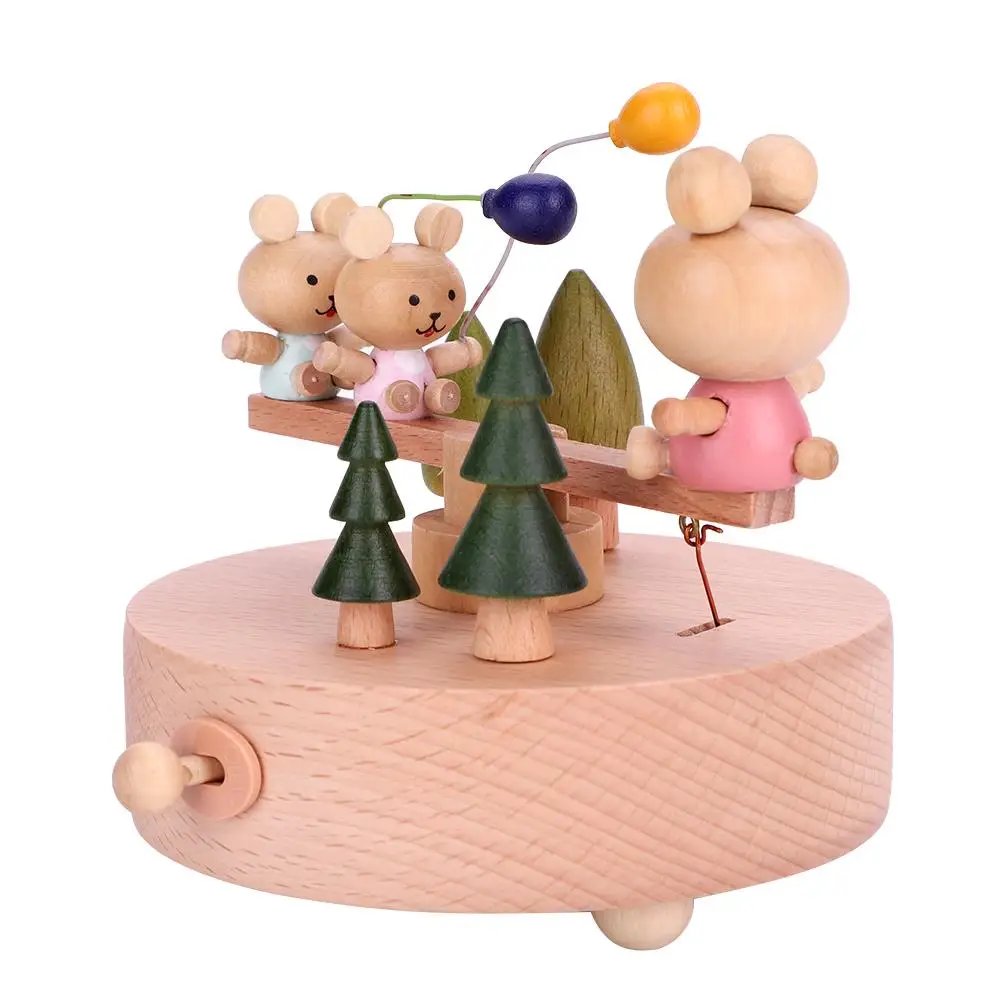 Винтажная деревянная музыкальная шкатулка из дерева, изысканный подарок на день рождения, украшение для дома и офиса, подарок на день рождения, украшения для студентов