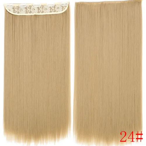 Miss wig 55 см длинный синтетический зажим для наращивания волос 5 зажим прямые пряди термостойкий черный коричневый цвет