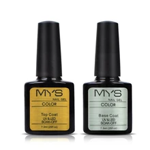 Новый бренд Гель Для Ногтей уф Гель Базы и Top Coat 7.3 мл Led Цвет Лака для ногтей Гели для Ногтей Грунтовка Гель Лак Для Ногтей искусство