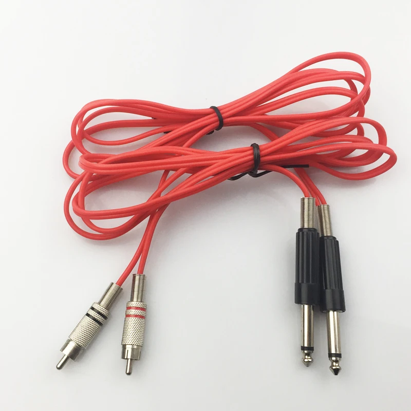 Red-Tattoo-Clip-Cords-Tattoo-power-supply-Clip-Cord cable-for-Rotary-Tattoo-Machines-Free-Shipping-7