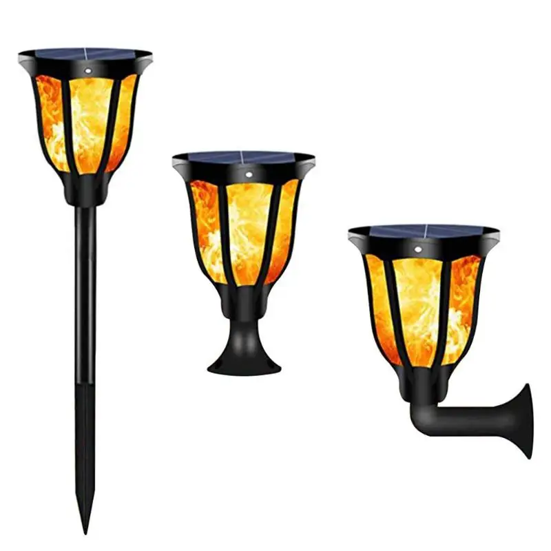 

2pcs 96LED Solar Flickering Flame Light Outdoor Waterproof Yard Torch Lamp