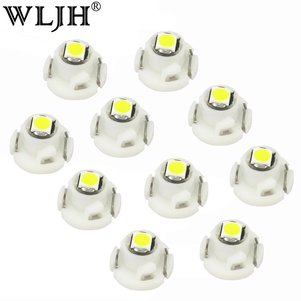 

WLJH 10x 12V Twist-in Lamp Led ACC Automatic Climate Control Dash Instrument Cluster Light Switch Bulb for Saab 9-3 9-5 900 9000
