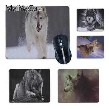

MaiYaCa The Wolf Laptop Computer Mousepad Size for 180x220x2mm and 250x290x2mm Small Mousepad