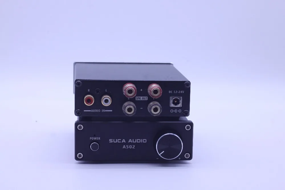SUCA A502 двухканальный стерео цифровой аудио усилитель Hi-Fi класса D мини-усилитель 50Wx2