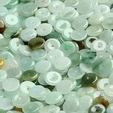 100 шт китайские Натуральные Цветные нефритовые бусины класса А(жадеит), круглые бусины