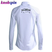 Модная мужская рубашка с вышивкой, длинный рукав, отложной воротник, однотонная тонкая сорочка, высокое качество, 80% хлопок, деловые мужские рубашки