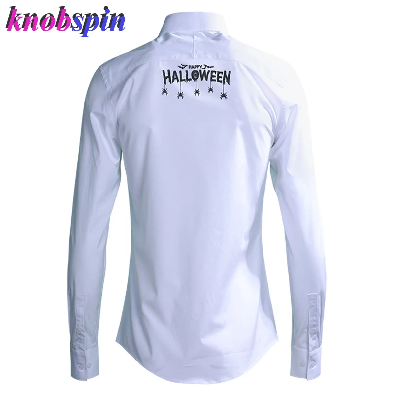 

Fashion Embroidery Men shirt 2019 long sleeve Turn-down collar Solid Slim Chemise high quality 80% Cotton Business male shirts