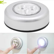 3 LED Cabinet Light Kitchen Bedroom Cupboard Lights Wireless Magnetic Corridor Stair Light Night Lamp AAA